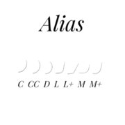 Alias Wimpern Schwarz 16 Linien Mix CC 0.085, 7-14 mm