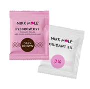 Nikk Mole eyebrow and eyelash dye 5 ml + activator 5 ml, dark brown