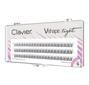 Вії Clavier Vshape light C 0.07, 10 мм