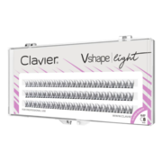 Вії Clavier Vshape light C 0.07, 8 мм