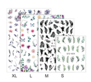 Nail art stickers thin self-adhesive STZ-CS177, geometric 