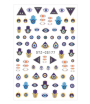 Nail art stickers thin self-adhesive STZ-CS177, geometric 