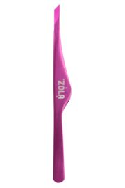 Zola Pink Professional Eyebrow Tweezers, Slanted