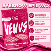 Kietas vaškas granulėmis depiliacijai Oko Eyebrow Epil Wax Venus Pink, 100 g