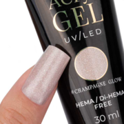 Akrylożel budujący MollyLac Champagne Glow Hema/di-Hema free, 30 ml