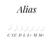 Alias Black Eyelashes 16 Rows Mix L 0.07, 7-13 mm