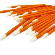 Velour applicators in pouch (50 pcs.), orange