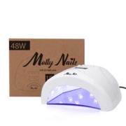 Lampa do paznokci Molly Lux 1S DUAL UV/LED 48W, biała