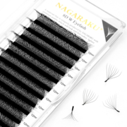 Eyelashes Nagaraku 8D W-Shape Mix C, 0.07, 8-15 mm