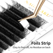 Eyelashes Nagaraku 8D W-Shape Mix C, 0.07, 8-15 mm
