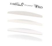 Pilnik do paznokci półksiężyc Aba Group Standard 100/180 grit (25 szt.)