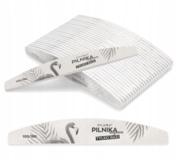Pilnik do paznokci półksiężyc Aba Group Standard 100/180 grit (25 szt.)