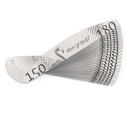 Nail File Half-Moon Aba Group Flaming Standard 150/180 Grit (50 pcs/pack)
