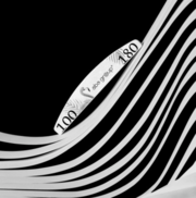 Nail File Half-Moon Aba Group Flaming Standard 100/180 Grit (50 pcs/pack)