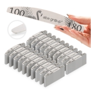 Half-moon nail file Aba Group Flaming Slim 100/180 grit (25 pcs.)
