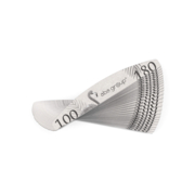 Safe half-moon nail file package Aba Group Flaming Slim 100/180 grit (100 pcs.)