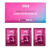 Step for brow lamination Zola Color Lab Lifting Pink Gel No. 01, 1 ml x 3 pcs.