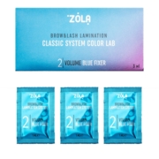 Step for brow lamination Zola Color Lab Volume Blue Fixer №02, 1 ml x 3 pcs.