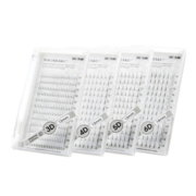 Nagaraku Pointy Cluster Lashes Premade Mini 8D Black Mix D 0.07 8-15 mm
