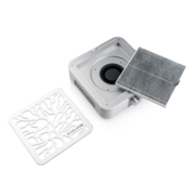 Putekļu sūcējs CYCLONE X2 SILVER ar jaudu 72 W manikīram un pedikīram