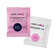 Nikk Mole&#039;i 5 ml kulmude ja ripsmete värv + aktiveerija 5 ml (P2), sinine-must