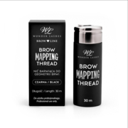 Nić barwiąca do geometrii brwi Wonder Lashes Brow Henna Mapping 30 m, czarna