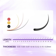Nagaraku Mink Premium skropstas C 0.07 12 mm