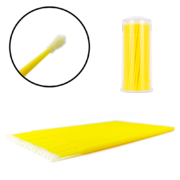 Micro brush applicators in tube (100 pcs.), yellow 