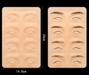 Artificial skin for practising 3D permanent make-up of the eyes and eyebrows 