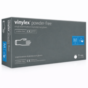 Rękawiczki winylowe Mercator niesterylne bezpudrowe M (100 szt. op.), przezroczyste