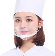 Прозрачная пластиковая маска многоразового использования