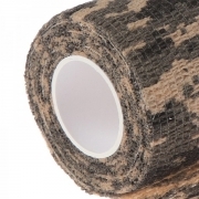 Self-adhesive cohesive bandage 4.5cm x 5m, camouflage brown