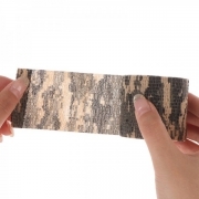 Self-adhesive cohesive bandage 4.5cm x 5m, camouflage brown