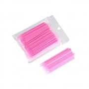 Мікробраші в пакеті головка середня (100 шт/уп), рожеві