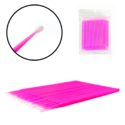 Micro brush applicators medium in pouch (100 pcs. op.), pink