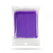 Микробраши в пакете головка маленькая (100 шт/уп), фиолетовые