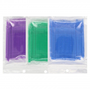 Micro brush applicators small in pouch (100 pcs. op.), violet