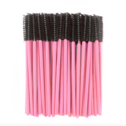 Eyelash brush nylon handle pink, bristles black (50 pcs. op.)