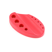 Pigmented silicone cup holder, red