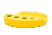 Silicone permanent make-up pigment cup holder, yellow