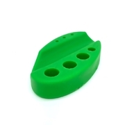 Silicone permanent make-up pigment cup holder, green
