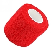 Cohesive adhesive bandage 4.5cm x 5m, red