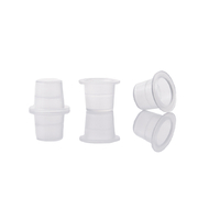Plastic pigment cups with flat bottom L 17x14mm (100 pcs/pack)