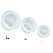 Plastic pigment cups with flat bottom L 17x14mm (100 pcs/pack)
