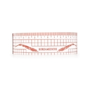 Reusable eyebrow symmetry ruler (KMC), red