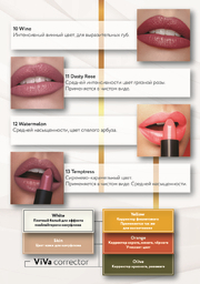 Permanent make-up pigment Viva Lips 8 Flush, 6 ml