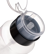 Pump dispenser for 200 ml liquids, black cap