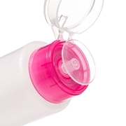 Pump dispenser for 160 ml liquids, pink cap