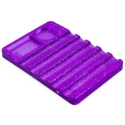 Brush stand with palette plastic, purple