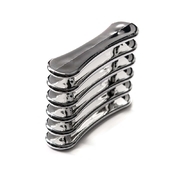 Brush stand plastic, silver
